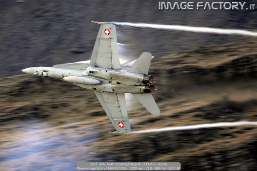 2007-10-10 Axalp Shooting Range 0107 FA-18C Hornet